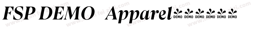 FSP DEMO   Apparel字体转换
